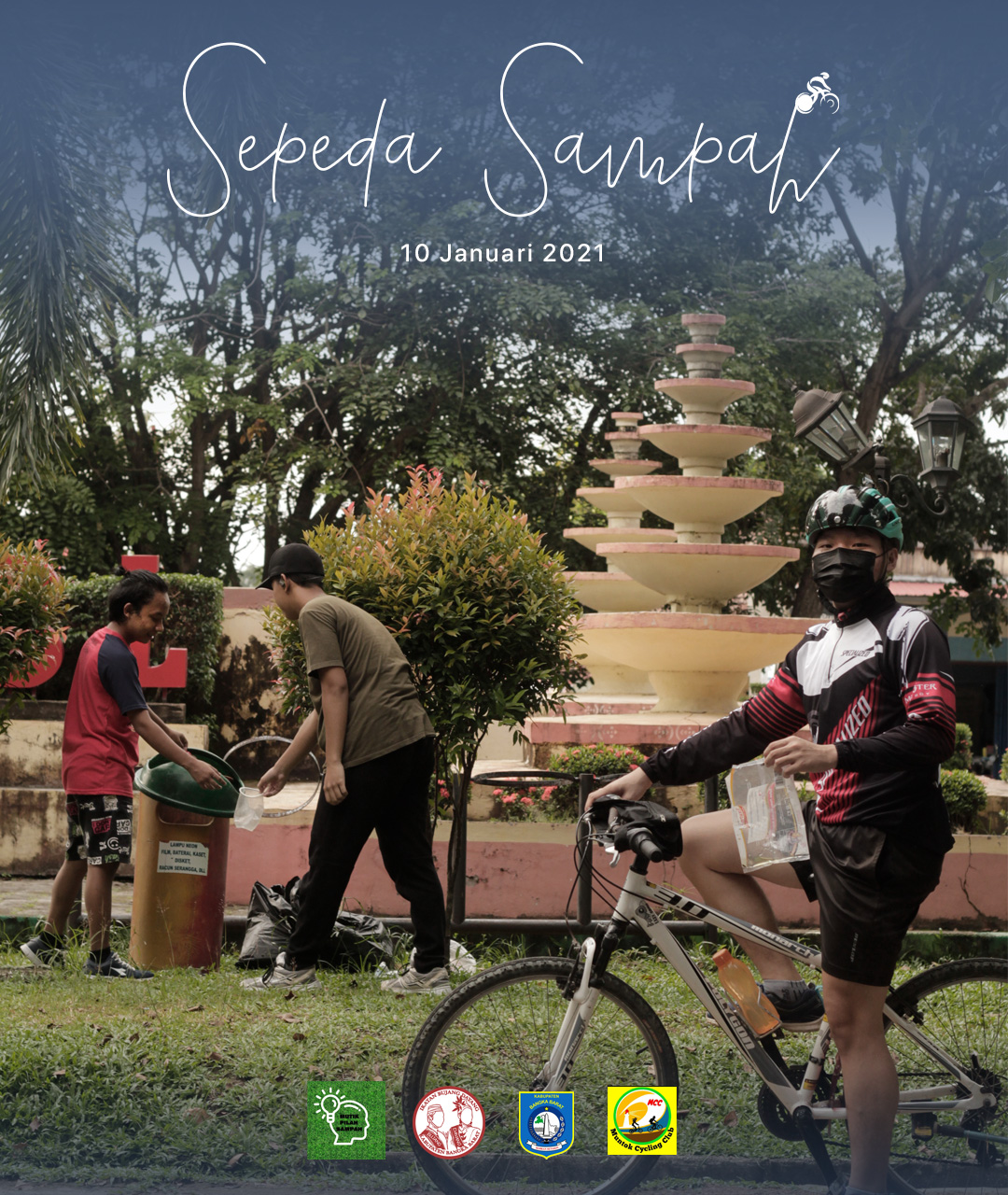 Sepeda Sampah- Aksi dari alumni Bujang Dayang Bangka Barat